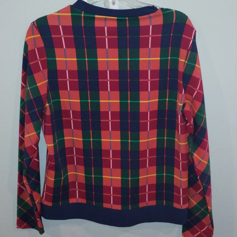 Long Sleeve Plaid Top - Picture 3 of 4